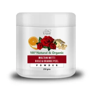 Multani Mitti, Rose & Orange Peel Powder